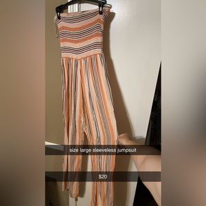 size large sleeveless jumpsuit
